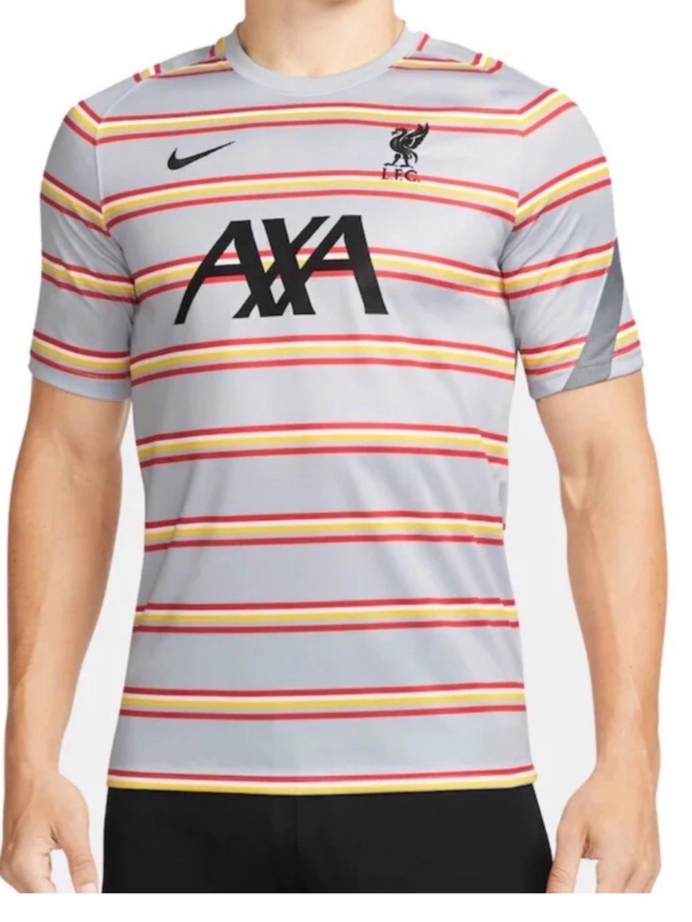 Nike Liverpool Football Club Men’s Pre-Match Performance Raglan Top Gray S, M, L